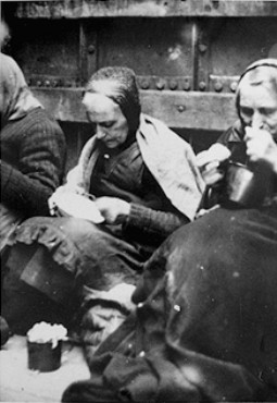 Fleeing the advance of the Soviet army, the Germans forcibly evacuated westward by barge these prisoners of the Stutthof concentration ...